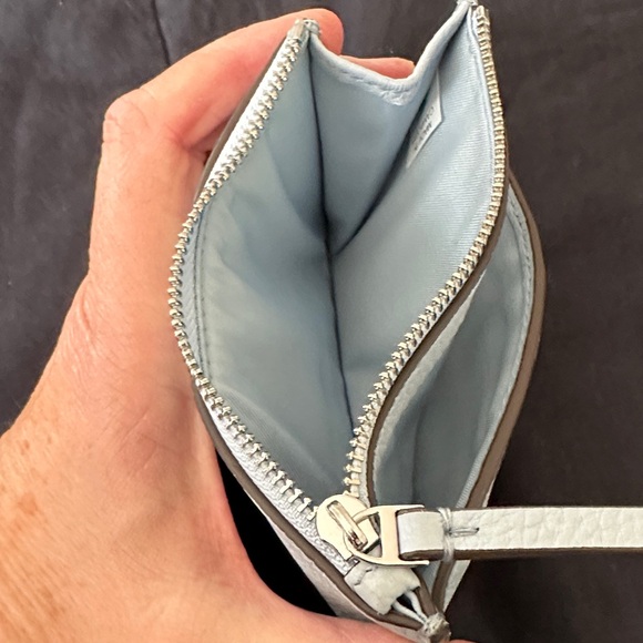 Tory Burch Light Blue Leather Wallet - Picture 4 of 5